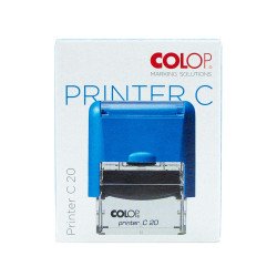 Bélyegző C20 Colop fekete átlátszó ház/lila párna