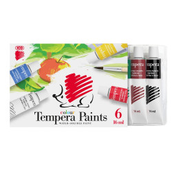 Tempera tubusos 6x16ml, Süni Ico 6 klf. szín Író- irodaszer, papíráru Ico