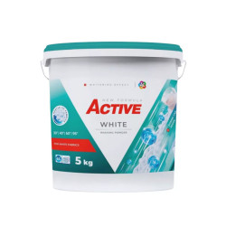 Mosópor 5 kg (65 mosás) vödrös fehér ruhákhoz Active Iroda üzemeltetés, munkavédelem Active