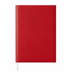 Határidőnapló agenda Standard B/5, heti fehér lapokkal bordó Bluering® 2027. Határidőnapló Bluering