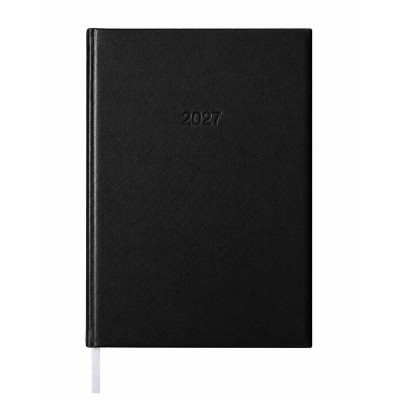 Határidőnapló agenda Standard B/5, napi fehér lapokkal fekete Bluering® 2027.
