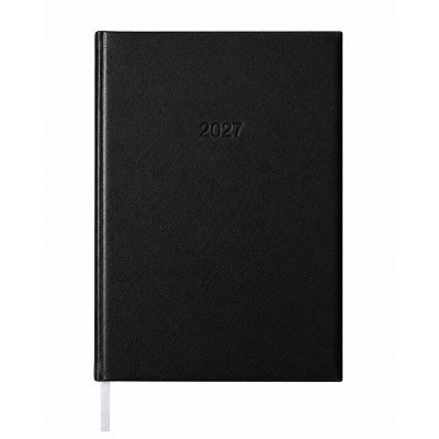 Határidőnapló agenda Standard B/5, napi fehér lapokkal fekete Bluering® 2027.