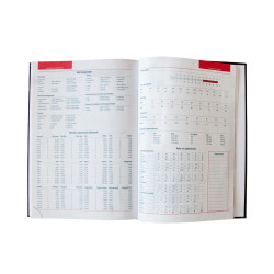 Határidőnapló agenda Standard B/5, napi fehér lapokkal fekete Bluering® 2027.