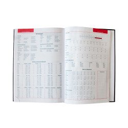 Határidőnapló agenda Standard B/5, napi fehér lapokkal fekete Bluering® 2027.