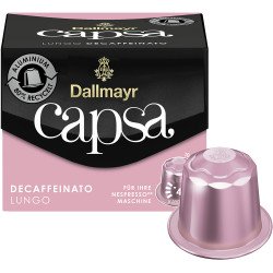 Kávékapszula Nespresso kompatibilis, Dallmayr Lungo Decaffeinato 10db kapszula
