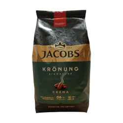 Kávé szemes, 1000g, Jacobs Krönung, Crema Iroda üzemeltetés, munkavédelem Jacobs