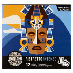 Kávékapszula, Nespresso kompatibilis, Mantaro Ristretto Intenso, 45db kapszula Iroda üzemeltetés, munkavédelem Mantaro