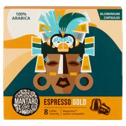 Kávékapszula, Nespresso kompatibilis, Mantaro Espresso Gold, 45db kapszula Iroda üzemeltetés, munkavédelem Mantaro