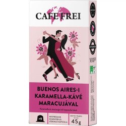 Kávékapszula, Nespresso kompatibilis, Cafe Frei Buenos Aires-i karamella bíbor maracujával  9+1db kapszula