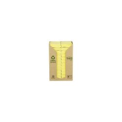 Jegyzettömb öntapadó, 51x38mm, 24x100lap/csomag, 3M 653-1T Post-It GreenLine, sárga Író- irodaszer, papíráru 3M