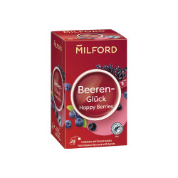 Fekete tea 20x2,5 g Milford, BEERENGLÜCK bogyósgyümölcs Iroda üzemeltetés, munkavédelem Milford