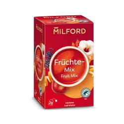 Fekete tea 20x2,5 g Milford, FRÜCHTEMIX vegyesgyümölcs Iroda üzemeltetés, munkavédelem Milford