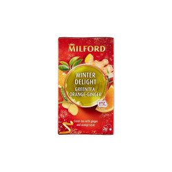 Zöld tea 20x2 g Milford, WINTER DELIGHT narancs