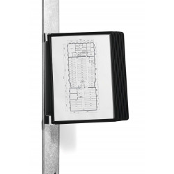 Bemutatótábla tartó, Durable Vario® Magnet Wall 10, fekete