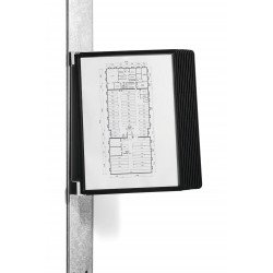 Bemutatótábla tartó, Durable Vario® Magnet Wall 10, fekete