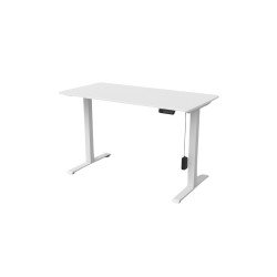 Asztal, KENTO elektromos mozgatású asztal, asztallap 1200x600x15mm, fehér Asztal Antares
