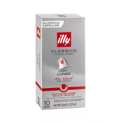 Kávékapszula, Nespresso® kompatibilis, Illy Lungo 10db/doboz