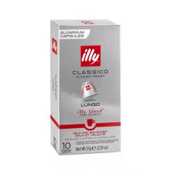Kávékapszula, Nespresso® kompatibilis, Illy Lungo 10db/doboz
