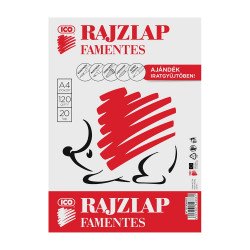 Rajzlap famentes A4, 20 ív/csomag, Süni