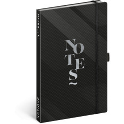 Keménytáblás notesz krémszínű lapokkal, vonalas, leszorító gumiszalaggal Elegant 130x210mm, Presco Író- irodaszer, papíráru Presco