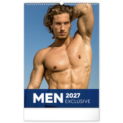 Falinaptár képes  330x460mm Men Exclusive Realsystem 2027. Író- irodaszer, papíráru Realsystem