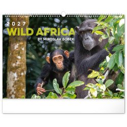 Falinaptár képes  480x330mm Wild Africa Realsystem 2027. Író- irodaszer, papíráru Realsystem