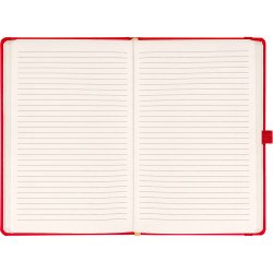 Klasszikus notesz Taggia borítással Red, vonalas, 13x21cm, Presco Író- irodaszer, papíráru Presco