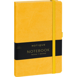 Klasszikus notesz Vivella borítással Yellow, pontozott, 13x21cm, Presco Író- irodaszer, papíráru Presco