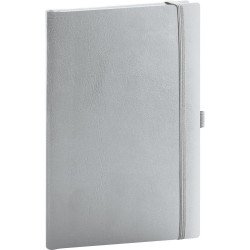 Klasszikus notesz Balacron borítással silver, vonalas, 15x21cm, Presco Író- irodaszer, papíráru Presco