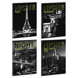 Füzet iskolai A5, 40lap, vonalas Ars Una NIGHT LIFE (5582) 26 10db/csomag