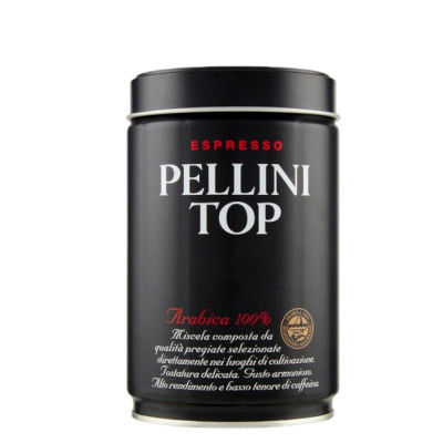 Kávé őrölt, 250g, Pellini TOP Originale 100% arabica, fémdobozos