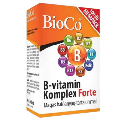 B-vitamin Komplex Forte Megapack 100db BioCo Iroda üzemeltetés, munkavédelem BioCo