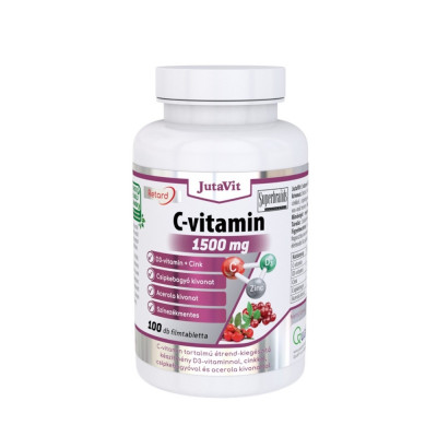 C-vitamin 1500mg + D3 + cink Retard tabletta 100db JutaVit