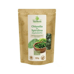Algatabletta bio Chlorella és Spirulina 125g Biomenü