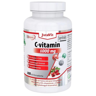 C-vitamin 1000mg + D3 + cink Retard tabletta 100db JutaVit