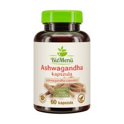 Ashwagandha bio kapszula 60db Biomenü Iroda üzemeltetés, munkavédelem BioMenü