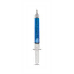 Golyóstoll nyomógombos műanyag kék test, Vaccine, írásszín kék 50db/doboz Golyóstoll Egyéb