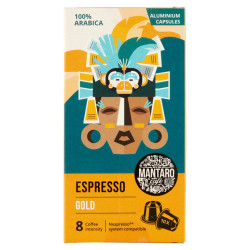 Kávékapszula, Nespresso kompatibilis, Mantaro Espresso Gold, 10db kapszula Kapszulás kávék Mantaro