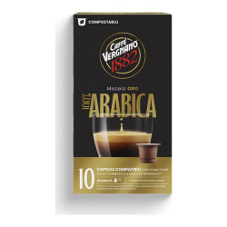 Kávékapszula, Nespresso kompatibilis, Vergnano Oro Arabica, 10db kapszula Kapszulás kávék Vergnano