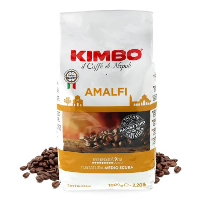 Kávé szemes, 1000g, Kimbo Amalfi 100% Arabica