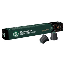 Kávékapszula, Nespresso kompatibilis, Starbucks Ristretto Shot, 10db kapszula Kapszulás kávék Starbucks