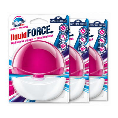 WC illatosító gél 3 x 55 ml Liquid Force Virág