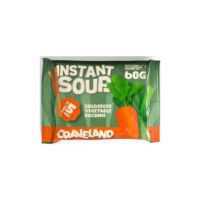 Instant tésztaleves tasakos, 60g, Zöldségleves ízű Craveland