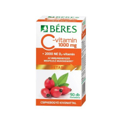 C+D Retard C-vitamin 1000mg + D3-vitamin 2000NE filmtabletta 90db Béres Vitaminok, egészségmegőrzés Béres