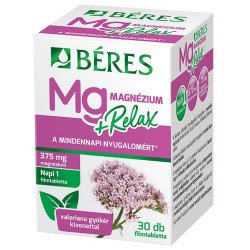 Magnézium + Relax filmtabletta 30db Béres Vitaminok, egészségmegőrzés Béres
