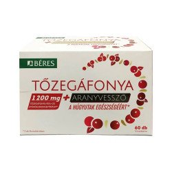 Tőzegáfonya 1200mg + Aranyvessző filmtabletta 60db Béres Vitaminok, egészségmegőrzés Béres