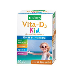 Vita-D3 Kid 800NE rágótabletta 50db Béres Vitaminok, egészségmegőrzés Béres