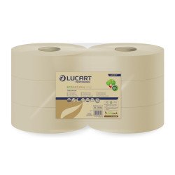 Toalettpapír 2 rétegű közületi átmérő: 23 cm 826 lap/tekercs 6 tekercs/karton EcoNatural 23 J Lucart_812277J barna Iroda üzemeltetés, munkavédelem Lucart