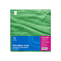 Törlőkendő mikroszálas 40 x 40 cm 300 g/m2 10 darab/csomag Bluering® Zöld