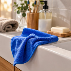 Törlőkendő mikroszálas 32 x 32 cm 300 g/m2 10 darab/csomag Bluering® Kék